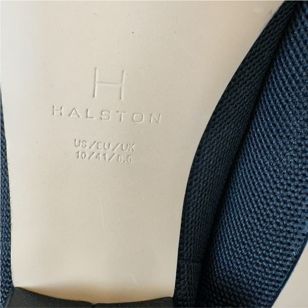 Halston Women's Black Broadway knit Slip on Flats - Picture 4 of 5
